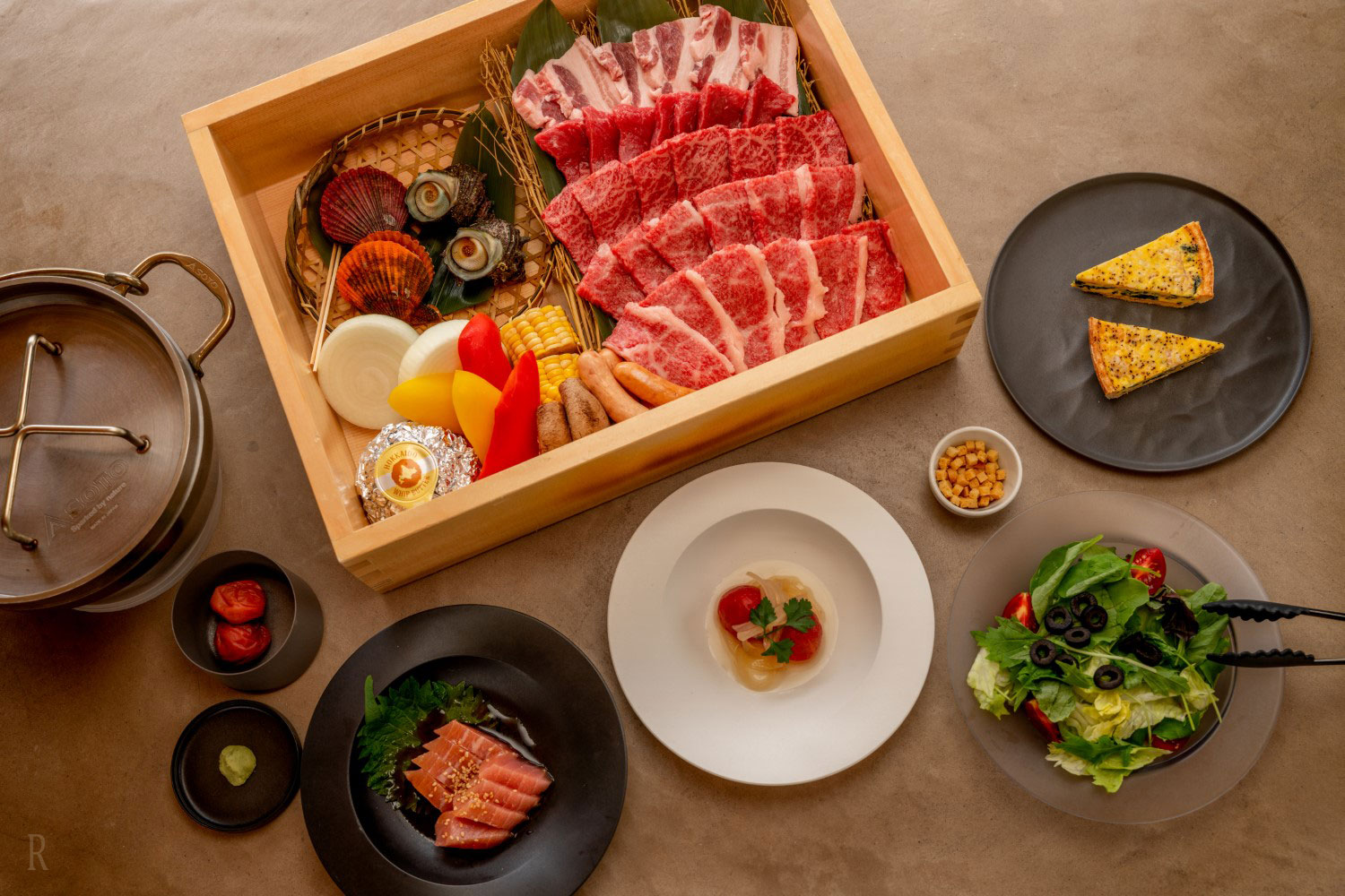 BBQで地元食材を堪能