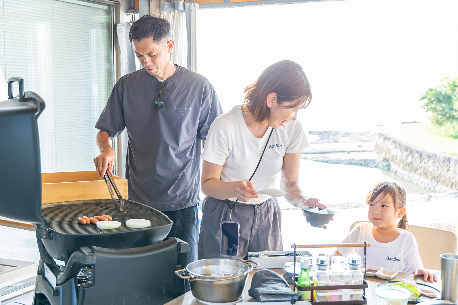 プライベート空間でBBQ
